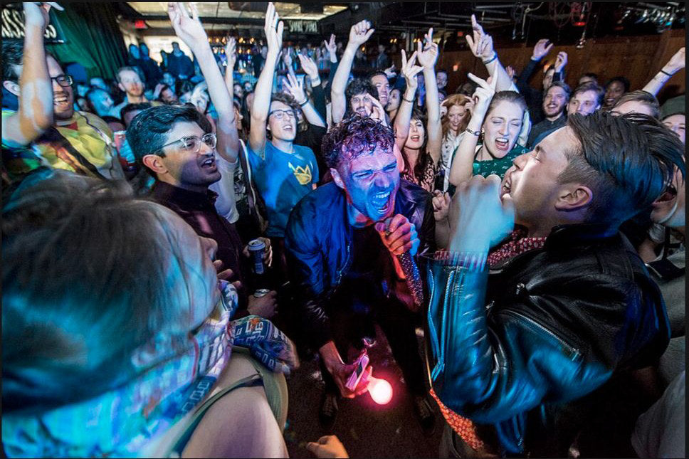 Rich Aucoin performing at Drake Underground in Toronto in 2018