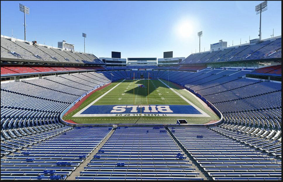 Highmark Stadium seating bowl and field in Orchard Park