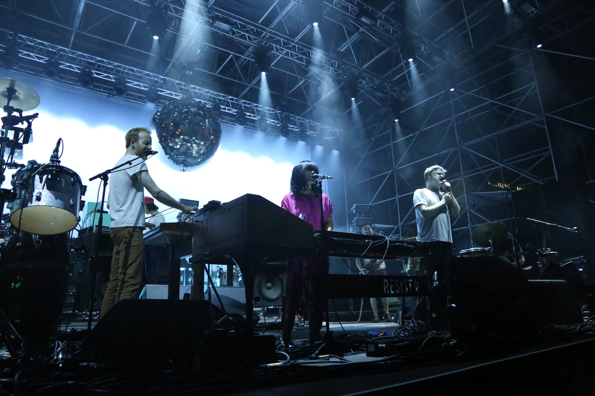 LCD Soundsystem performing live in 2018