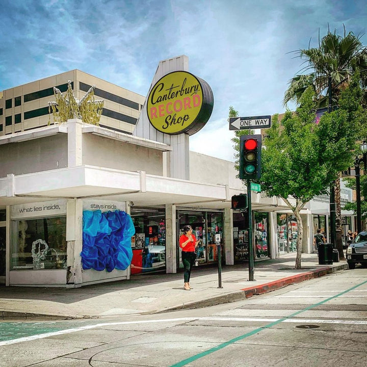 Canterbury Records storefront at 805 E Colorado Blvd in Pasadena.