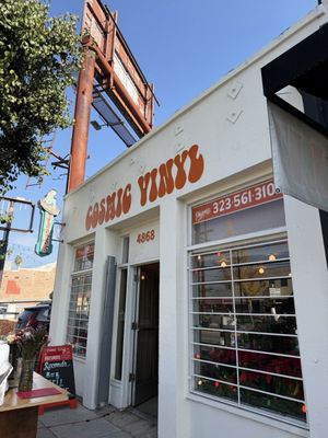 Cosmic Vinyl storefront at 4868 Eagle Rock Blvd in Los Angeles.