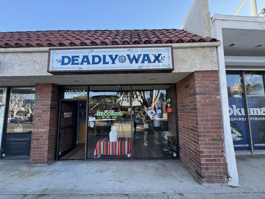 Deadly Wax storefront at 17820A Chatsworth St in Los Angeles.