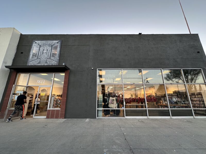 Fingerprints Music storefront at 3811 Atlantic Ave in Long Beach.
