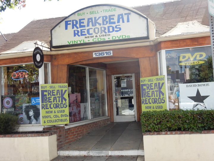 Freakbeat Records storefront at 13616 Ventura Blvd in Los Angeles.
