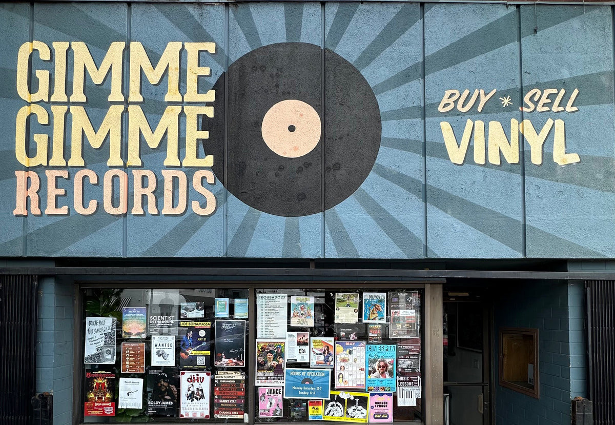 Gimme Gimme Records storefront at 5810 N Figueroa St in Los Angeles.