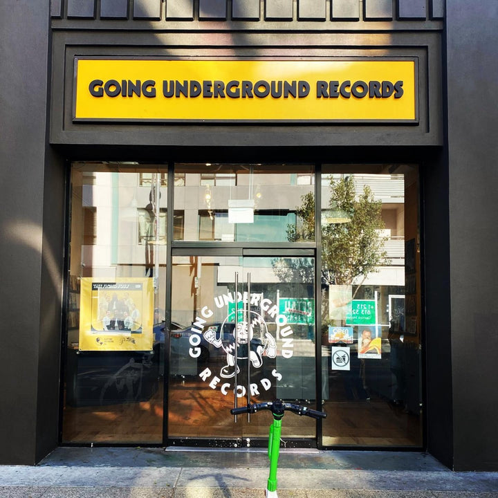 Going Underground Records LA storefront at 356 1/2 E 2nd St in Los Angeles.