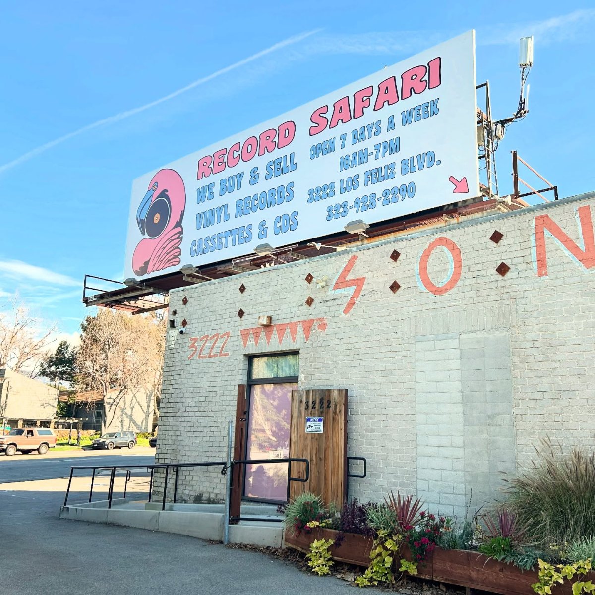 Record Safari storefront at 3222 Los Feliz Blvd in Los Angeles.