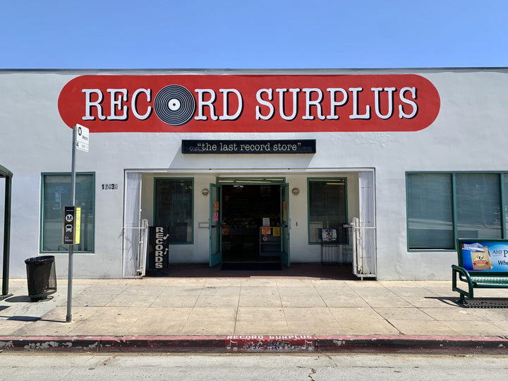 Record Surplus storefront at 12436 Santa Monica Blvd in Los Angeles.