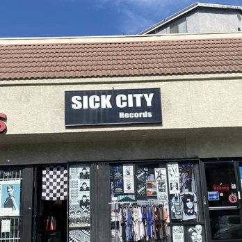 Sick City Records storefront at 1381 W Sunset Blvd in Los Angeles.