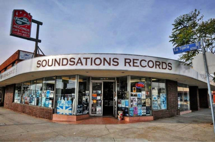 Soundsations Records storefront at 8701 La Tijera Blvd in Los Angeles.