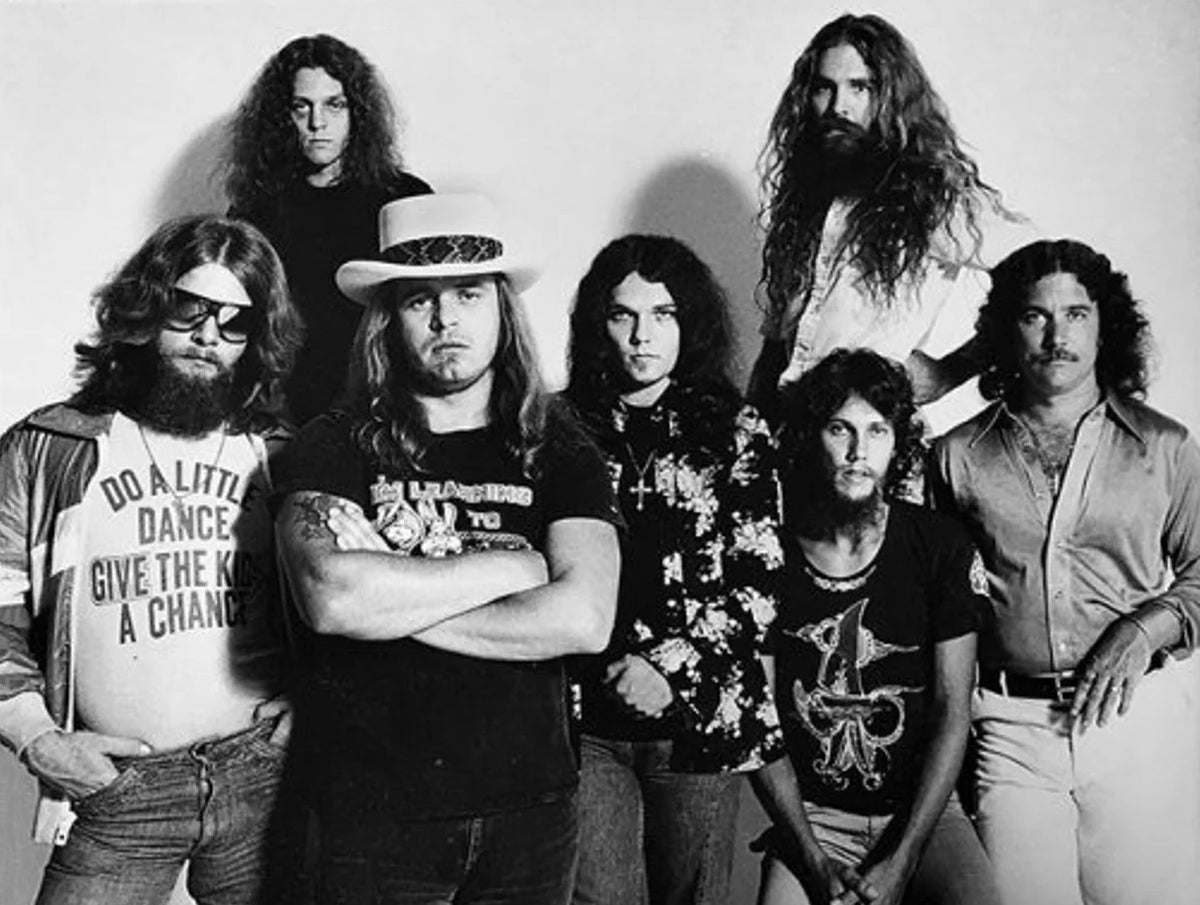 Lynyrd Skynyrd in a 1977 publicity photograph