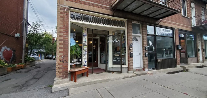 La Rama Records storefront on rue Bernard Ouest in Montréal.