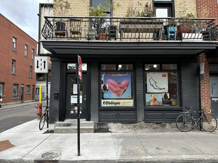 L’Oblique storefront on rue Rivard in Montréal.