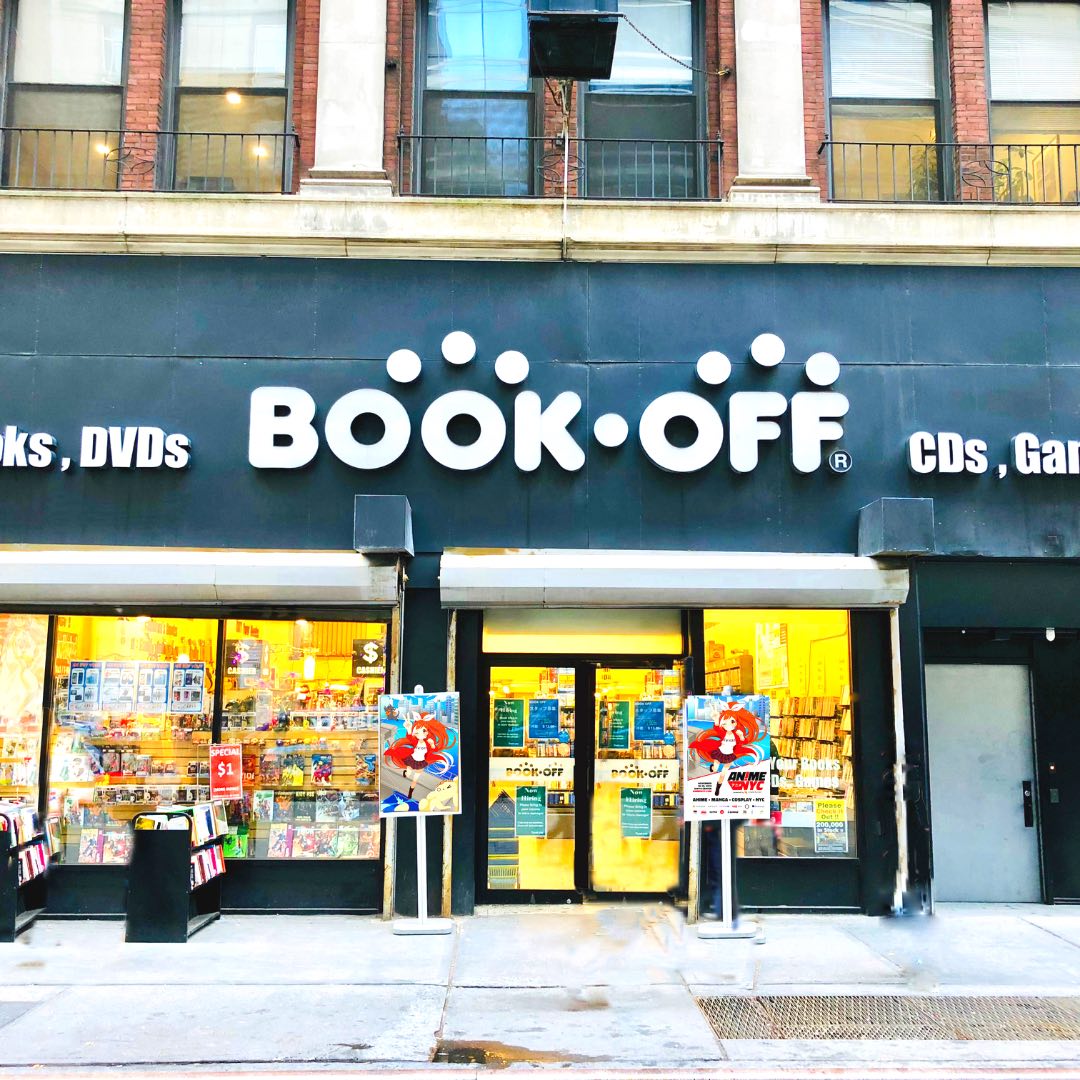 BOOKOFF New York storefront at 49 W 45th St in New York City.