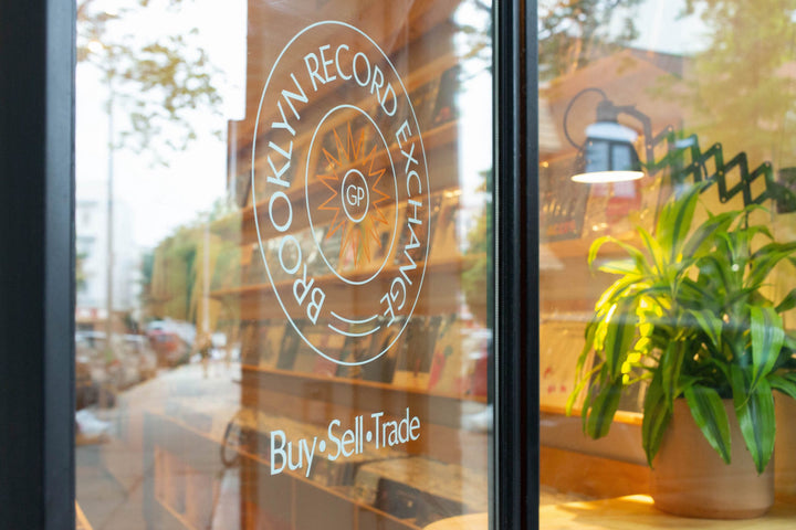 Brooklyn Record Exchange storefront at 87 Guernsey St in New York City.