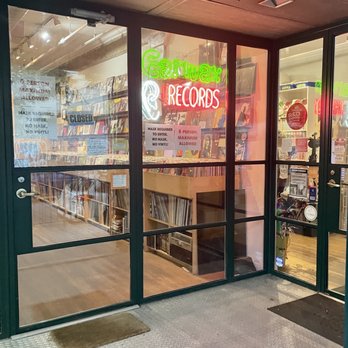 Earwax Records storefront at 339 Bedford Ave in New York City.