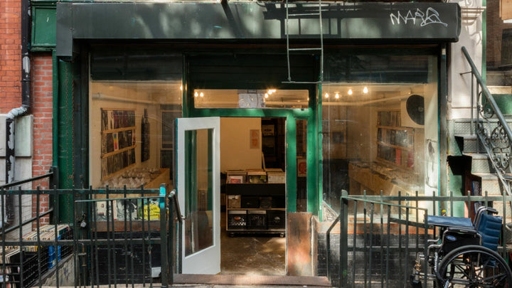 Ergot Records storefront at 32 E 2nd St in New York City.