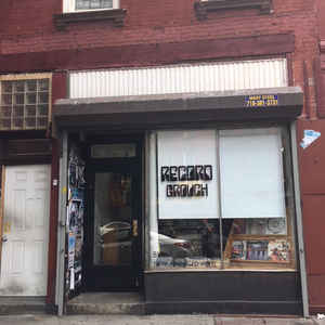 Record Grouch storefront at 986 Manhattan Ave in New York City.