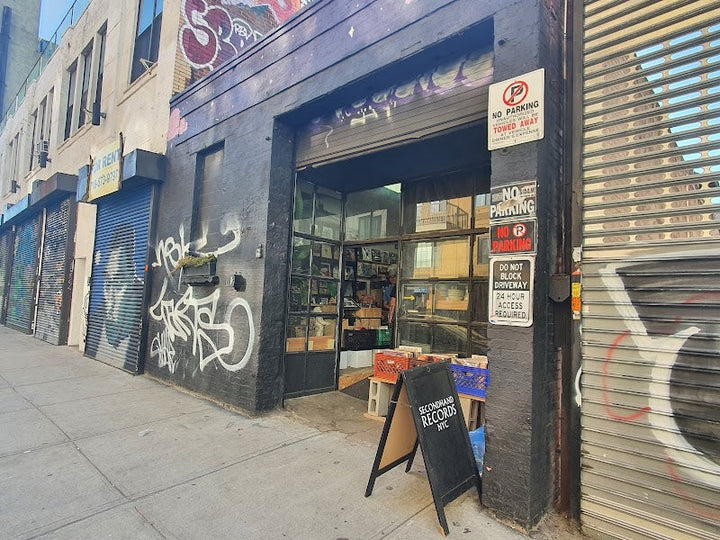 Second Hand Records NYC storefront at 23 Lawton St in New York City.