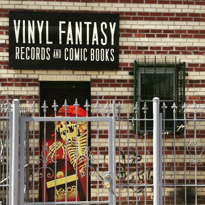 Vinyl Fantasy storefront at 194 Knickerbocker Ave in New York City.