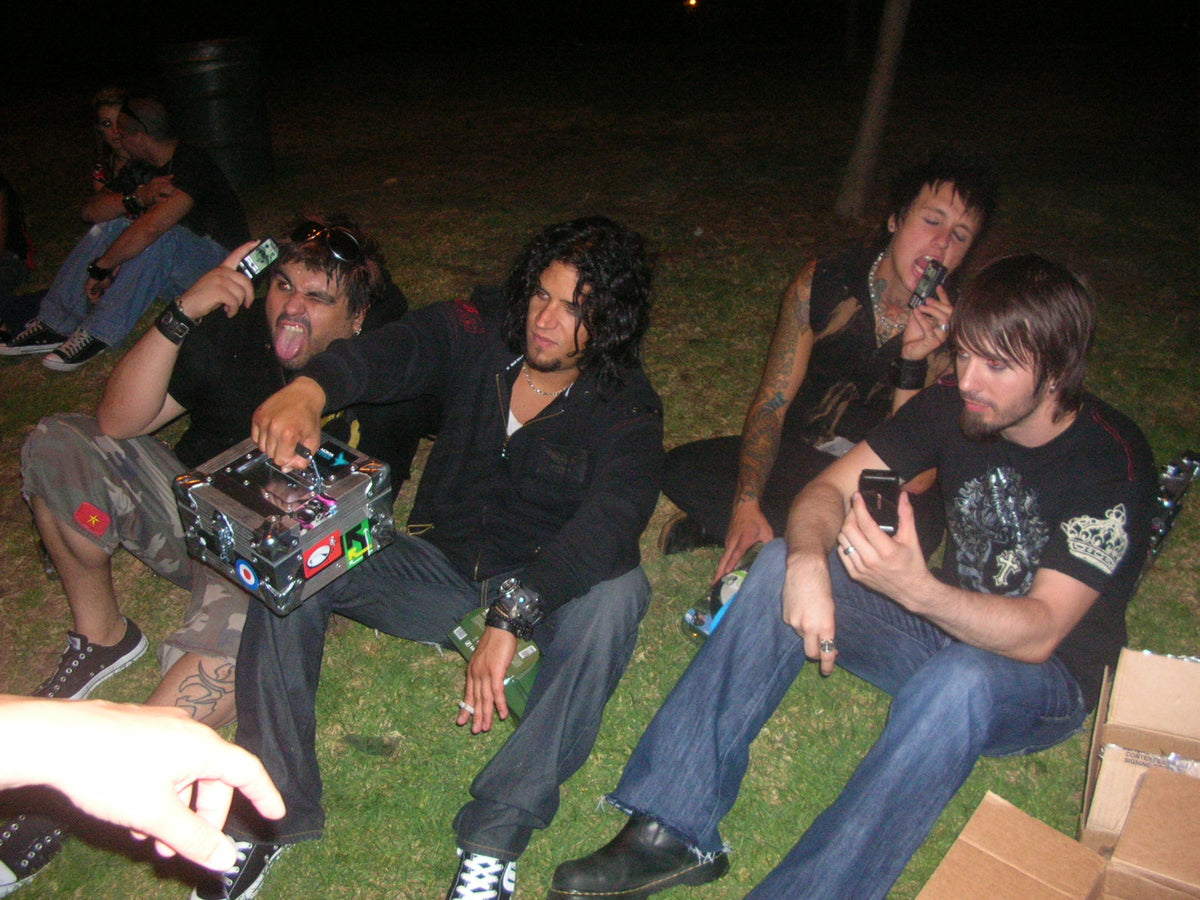 Papa Roach band members in 2006