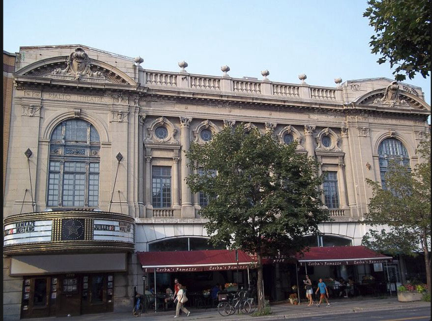 Exterior of the Rialto Theatre on Parc Avenue in Montreal