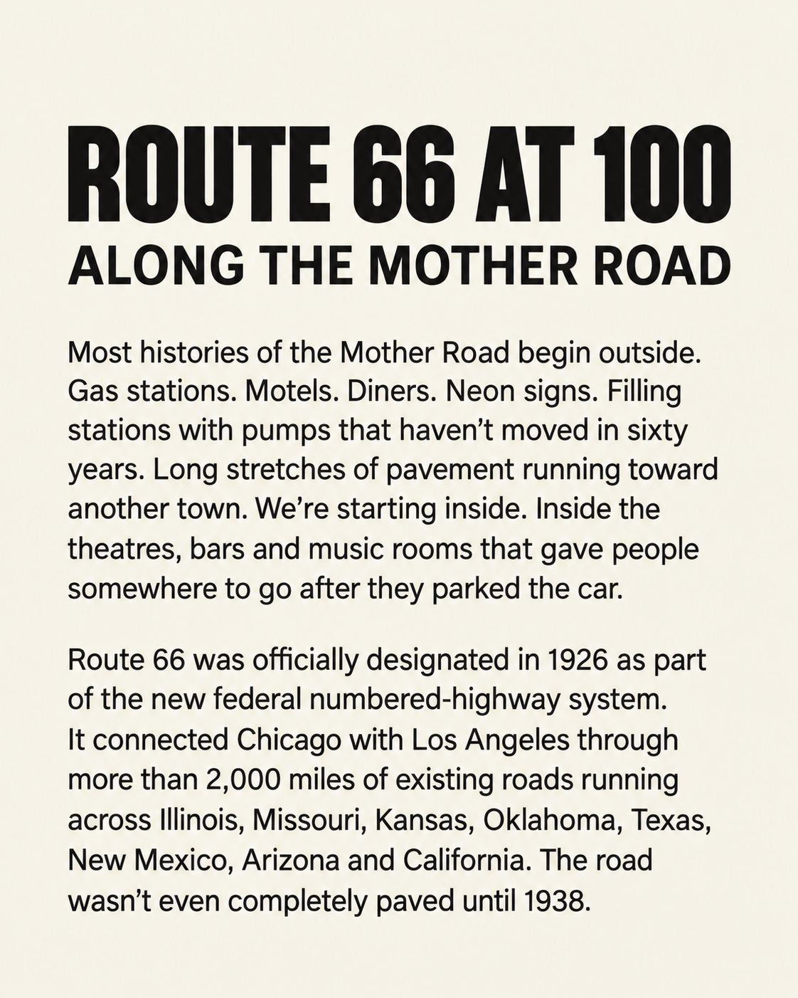 Still Playing: Route 66 at 100 Tee
