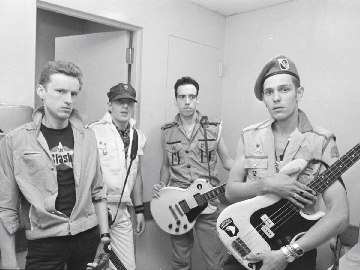 The Clash in a group portrait in San Diego in 1982