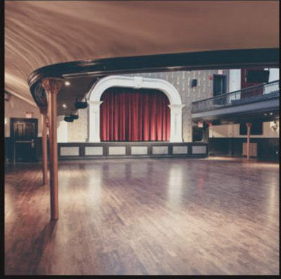 The Great Hall's Main Hall, with its stage, floor and balcony