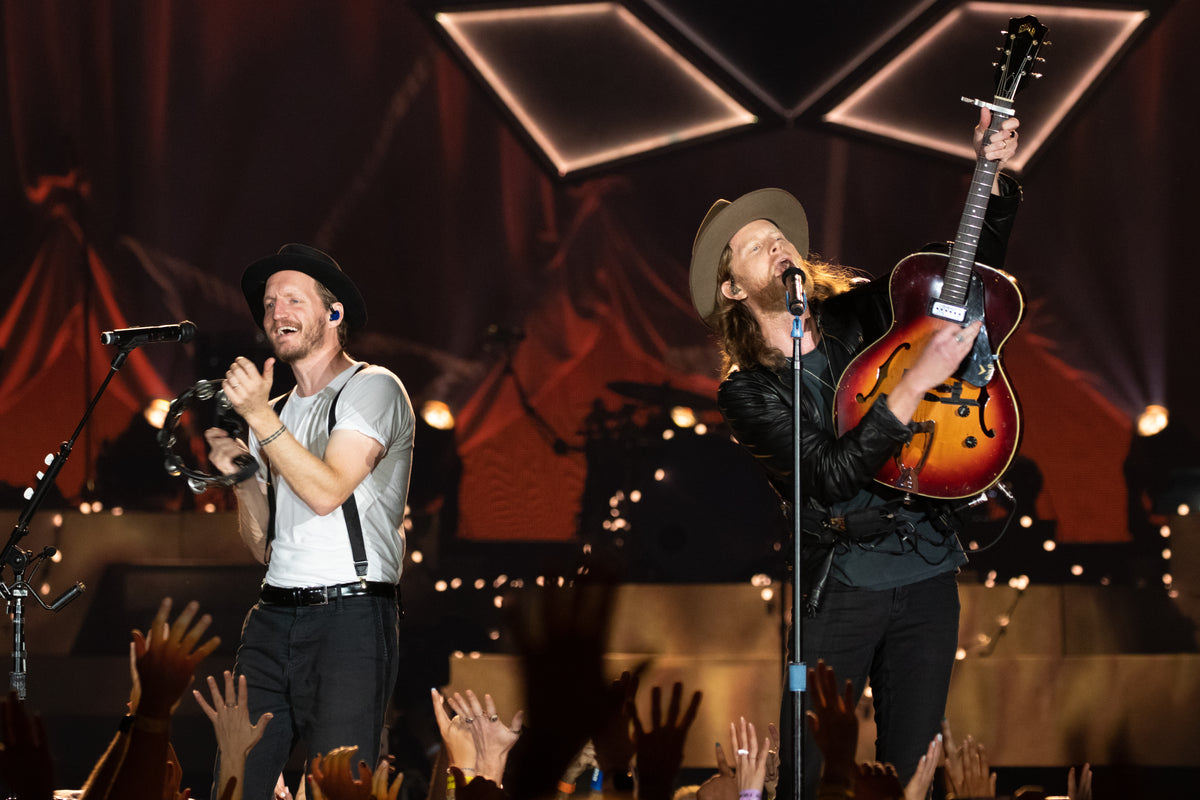 The Lumineers performing at Wrigley Field