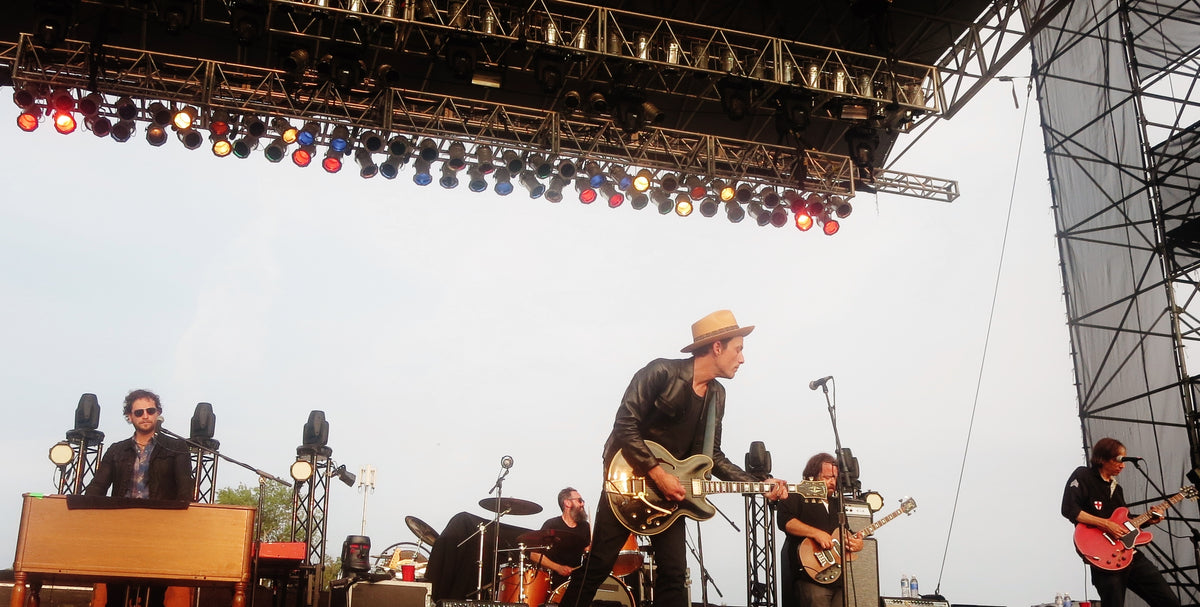 The Wallflowers performing outdoors