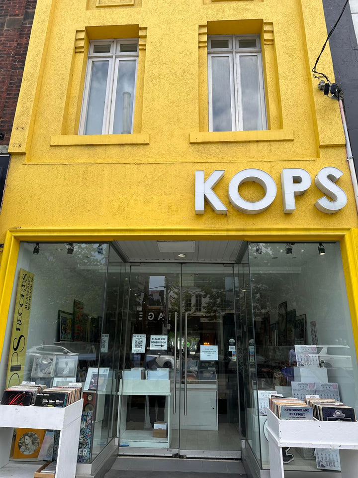 Yellow Kops Records storefront at 395 Queen Street West in Toronto.