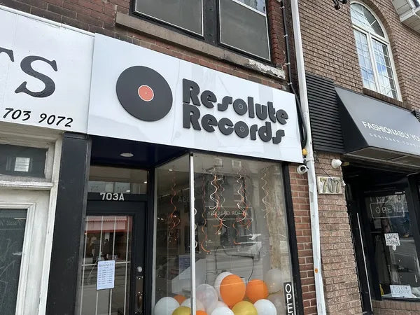 Resolute Records storefront at 703A Queen St W in Toronto.