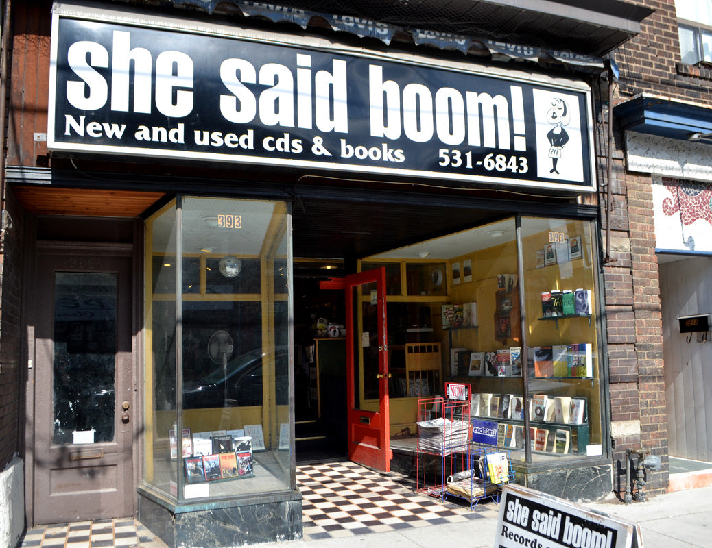 She Said Boom! Roncesvalles storefront at 393 Roncesvalles Ave in Toronto.