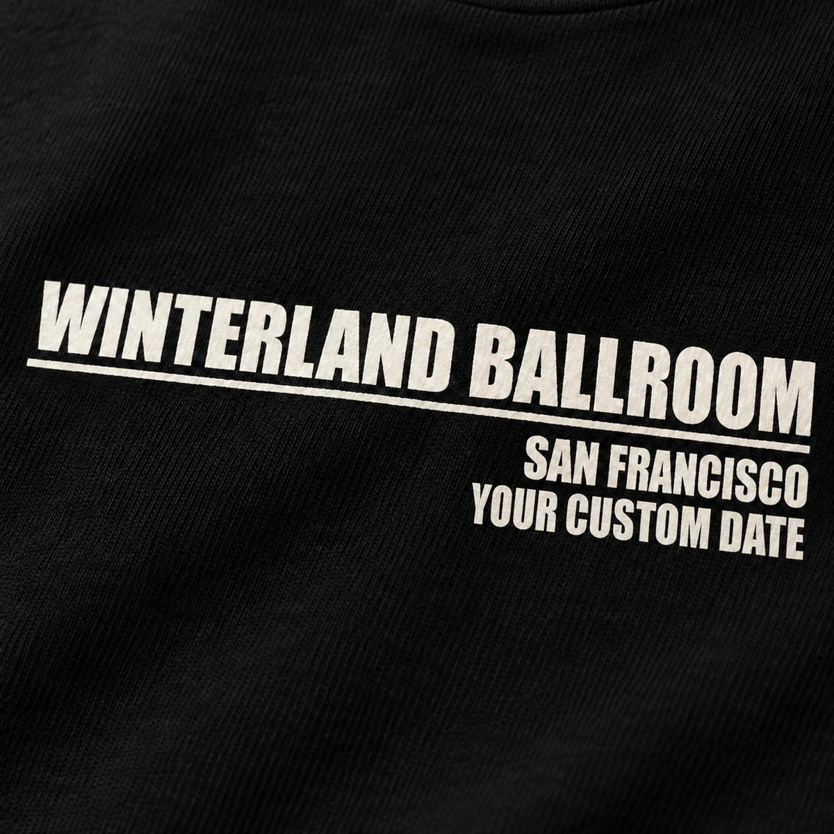 Winterland Ballroom Custom Date Tee